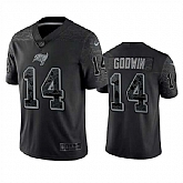 Men's Tampa Bay Buccaneers #14 Chris Godwin Black Reflective Limited Stitched Jersey,baseball caps,new era cap wholesale,wholesale hats
